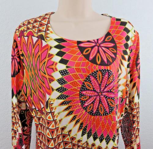 Pierri Women's Multi-Color Long Sleeve Pullover Top Size Large - Picture 2 of 6