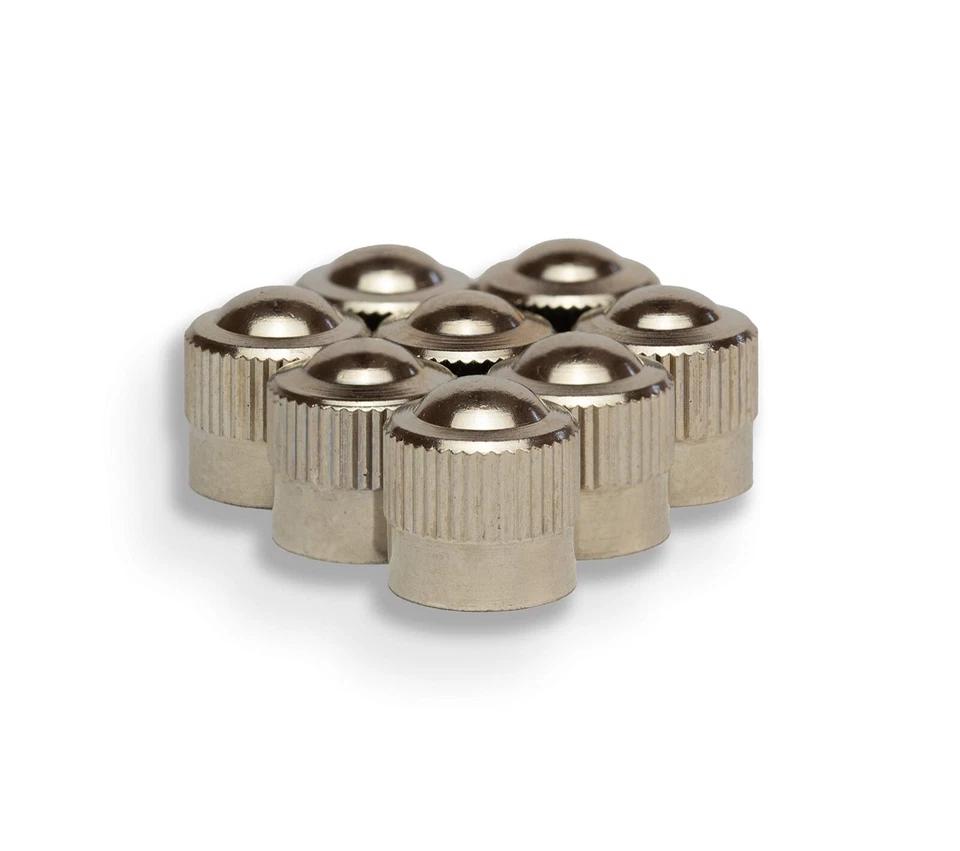 8er-Set Metall-Ventilkappen für Auto Motorad Fahrrad Roller Radventilkappen - Bild 2 von 4