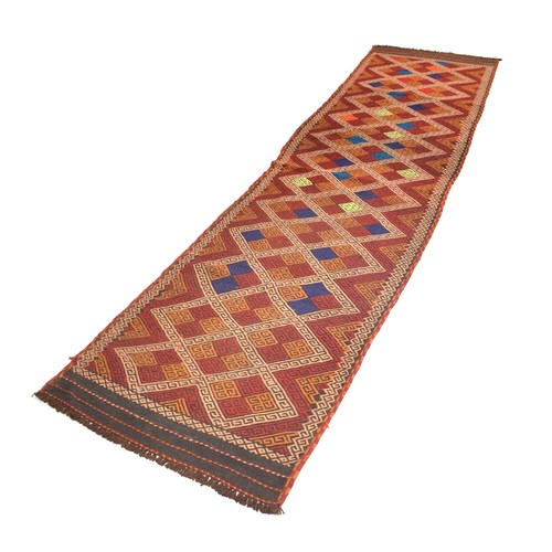 ALLRUGO Handmade Afghan Flatweave Wool Hallway Runner Kilim 2'5 x 9'8 Ft -W17155 - Picture 3 of 6