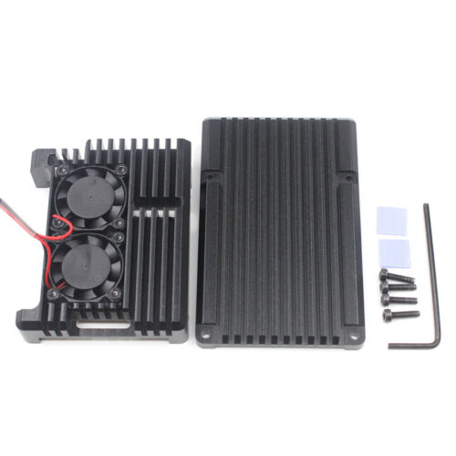 Huge Custom Aluminum Top Bottom Aluminum Heatsink Cooler for Raspberry Pi 4 B - Picture 4 of 4