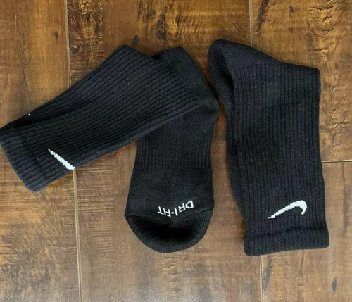 Nike Every Day Dri Fit Plus Cushioned Training Crew Socks - One Pair Only - Picture 2 of 27