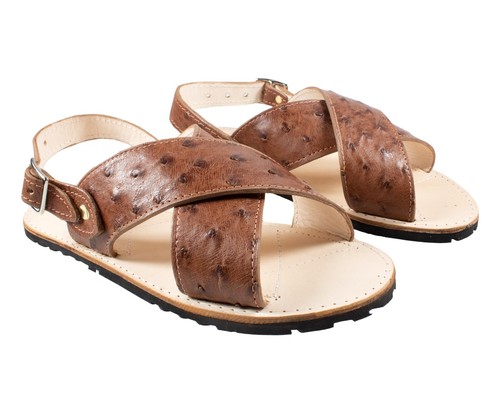 Herren exotische Sandalen echtes Straußenleder Huaraches Leder Aestruz - Bild 37 von 37