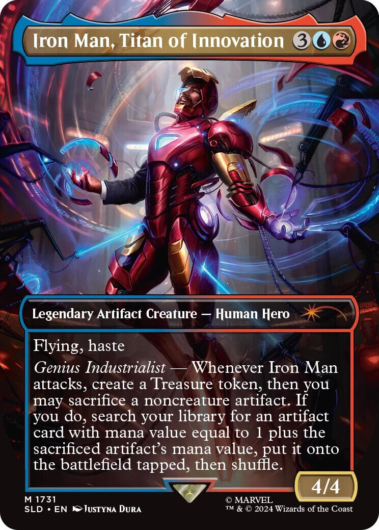 MTG Marvel Secret Lair Iron Man Foil Sealed Presale Ships MTG Marvel Secret Lair Iron Man Foil Sealed Presale Ships