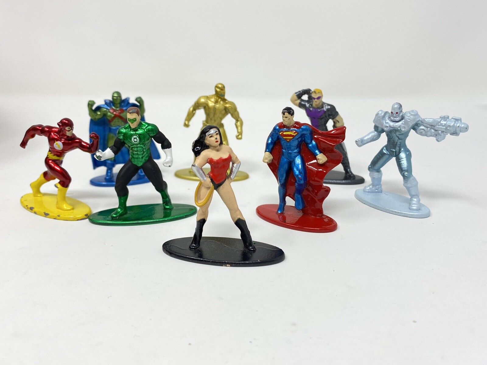 Nano Metalfigs DC COMICS Die Cast Metal 8  Figures 2”