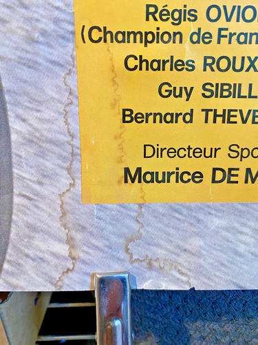 vntg 1975 Tour de France Peugeot Bernard Thevenet Poster, 23.5x31.5", fair cond. - Picture 9 of 9