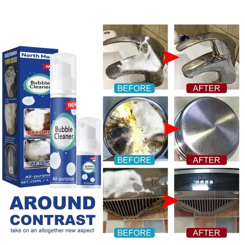 Multi-Purpose Cleaner Spray Foam Kitchen Grease Stain Remover