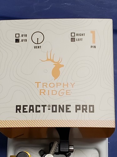 New Trophy Ridge React One Pro Hunter Bracket Single .019 Pin Sight LH AS701L19 - Picture 5 of 5