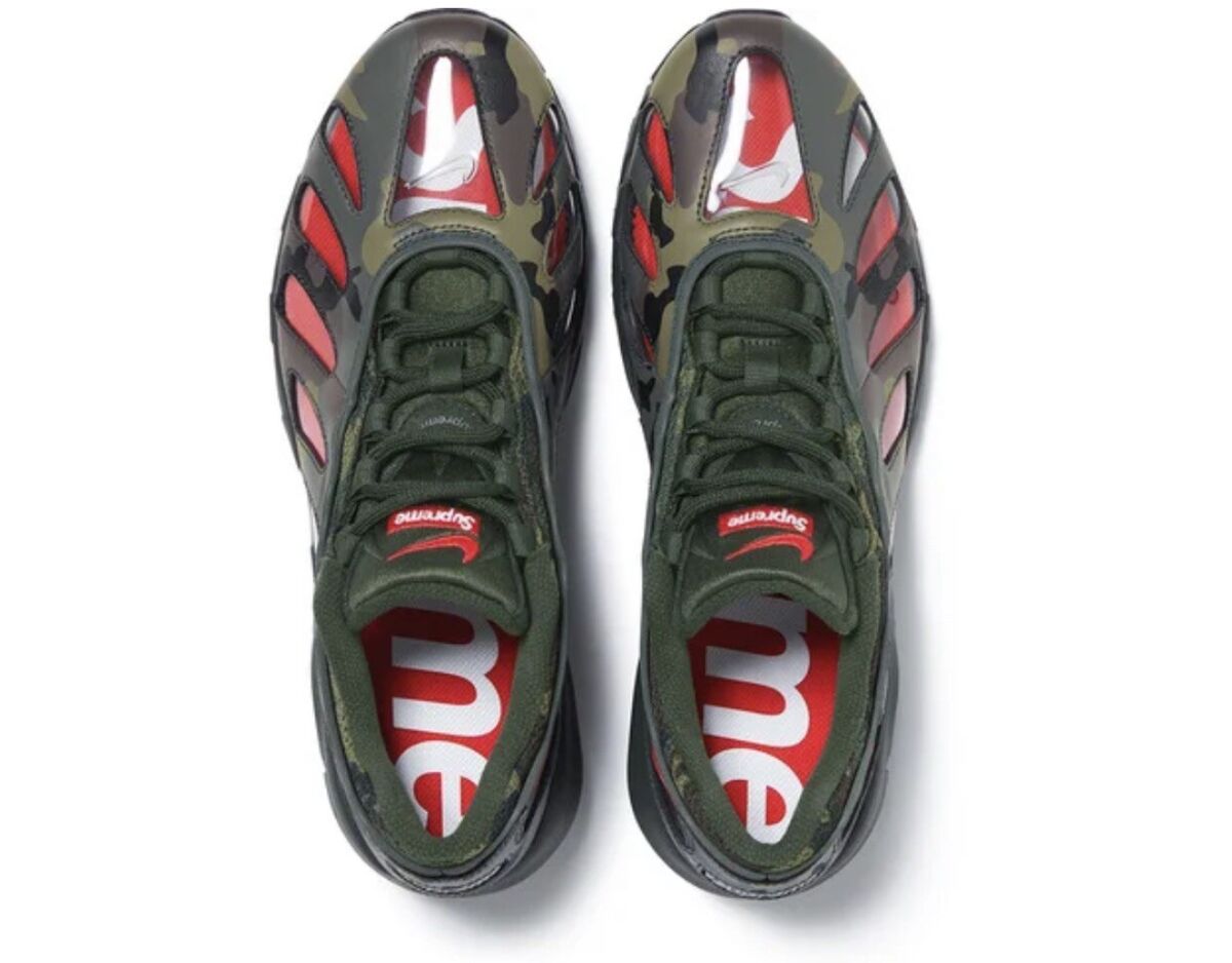 Supreme Air Max 96 Woodland Camo Size 9 With Red Supreme Supreme Air Max 96 Woodland Camo Size 9 With Red Supreme