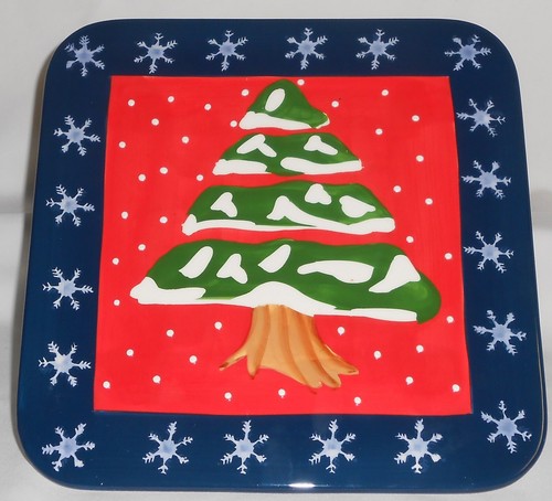 ZRIKE Todos los Días PATRÓN NÓRDICO Patas PLATO PASTEL Navidad/Vacaciones - Imagen 7 de 7