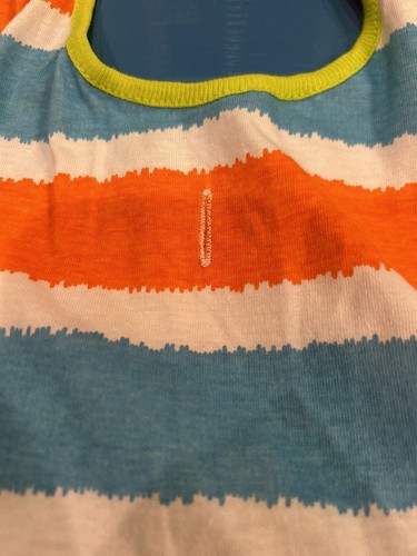 Dog Tank Top-Large-"SPOILED-dogs 50-90lbs-20"long in back-orange,blue,white - Picture 6 of 8