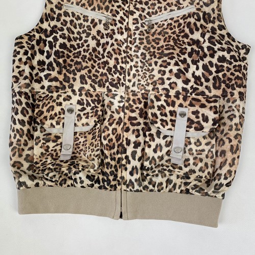 Bogner 75495 Leopard Print Vest Womens Size 36 / US 6 Vintage Y2k - Picture 3 of 16