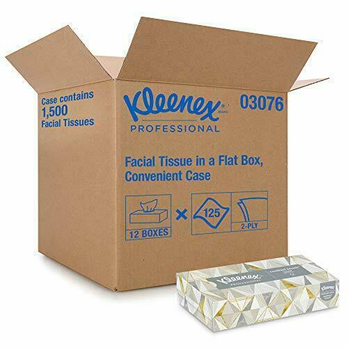 Kleenex Professional Facial Tissue for Business (03076), Flat Tissue Boxes, 12  - Picture 1 of 6