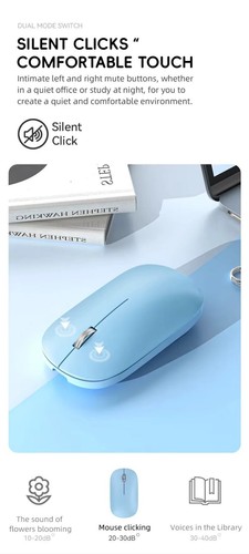 Mouse Xiaomi Wireless Silenzioso Dual Mode BT/2.4G Ricaricabile Tipo-C - Foto 2 di 9