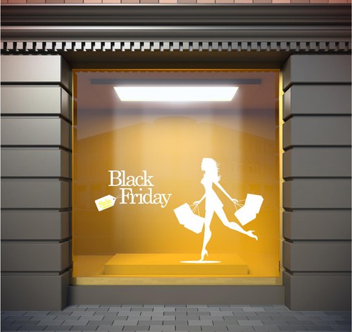 FENSTERAUFKLEBER / BLACK FRIDAY VINYL AUFKLEBER / SHOPSCHILDER / VINYLAUFKLEBER / N110 - Bild 7 von 8