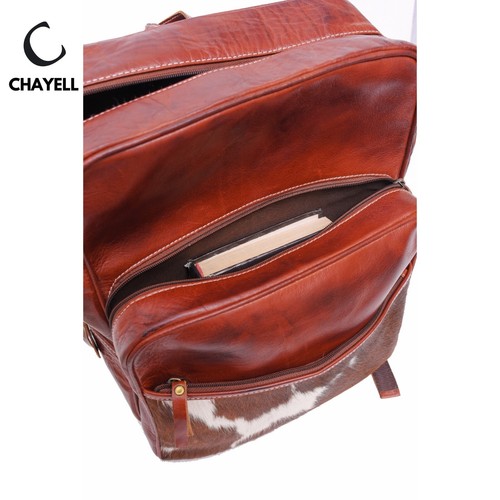 Premium Vollnarben Vintage Leder Rucksack für Damen & Herren - 17 Zoll Laptoptasche - Bild 11 von 14