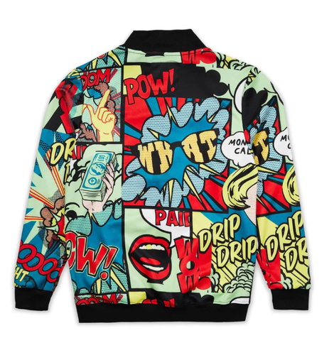 Reason Brand Paid Comic Print Track Set Tracksuit 2 Piece Set Men's Size Medium - Picture 5 of 7