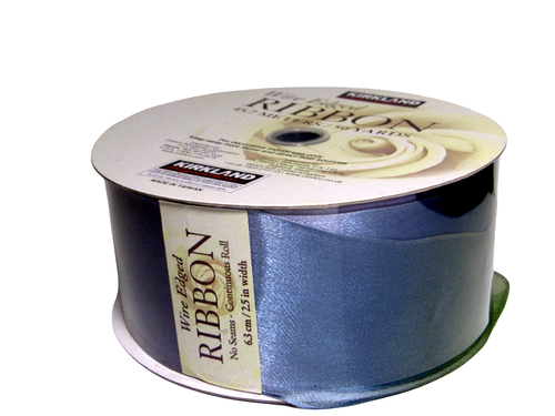 Wire Edged Ribbon Iridescent Green Blue Christmas 2.5" wide 50y Craft Gift Wrap - Picture 3 of 5