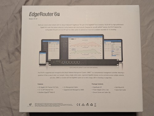 Ubiquiti – UniFi EdgeRouter 6 PoE (ER-6P) – Gigabit Router - Photo 2/3