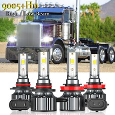 For Peterbilt 388 Base Tractor Truck 2008-2015 Led Headlights High Low Bulbs Kit For Peterbilt 388 Base Tractor Truck 2008-2015 Led Headlights High Low Bulbs Kit