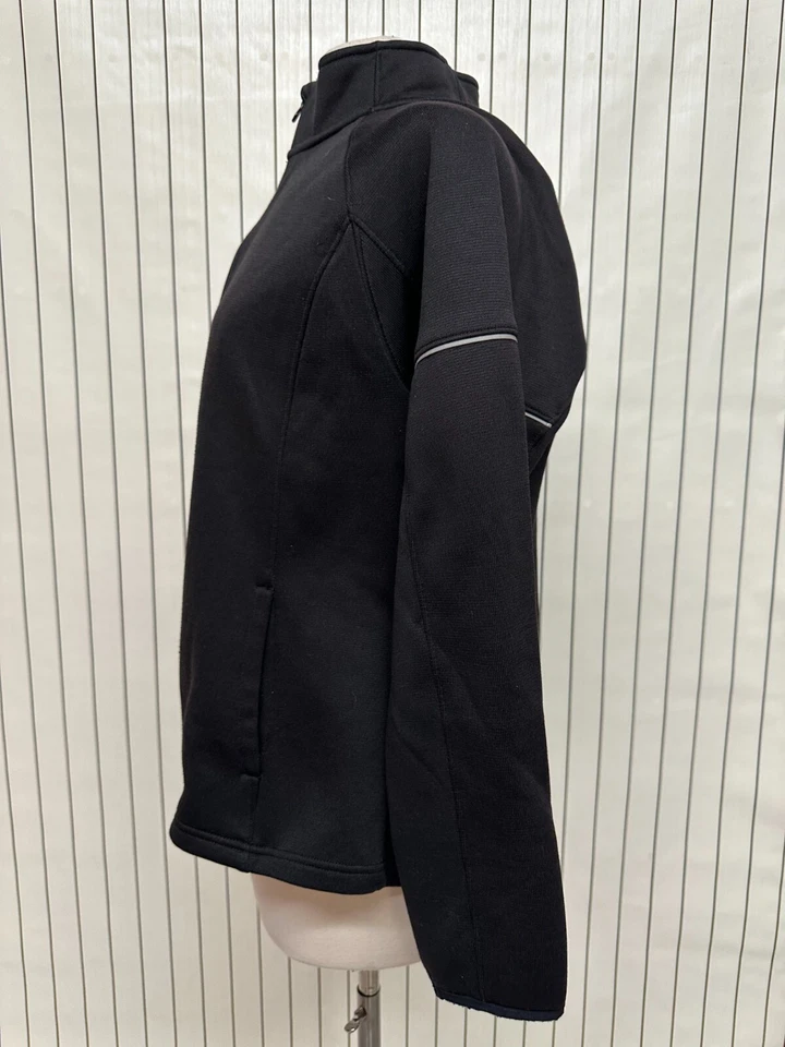 Chaqueta Danskin Now Mujer Negra Forrada de Vellón Manga Larga Mock Cuello Cremallera Talla XL Foto 2 de 4