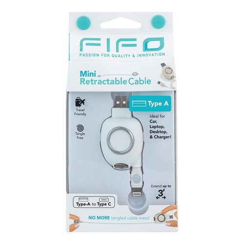 iPhone USB Charging Cable Charger RETRACTABLE Lead For Apple 8PIN - 第 1/1 張圖片