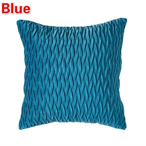 2x Velvet Textured Throw Pillow Cover Wrinkled Sofa Cushion Mat Cover Pillowcase - Picture 18 of 21