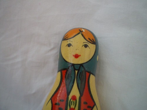 Vintage 1 matryoshka dolls wooden does not open - 第 2/6 張圖片