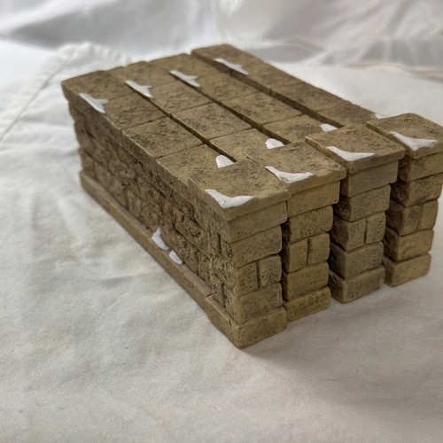 Carpador Dept 56 Village Square Stone Walls & Dept 56 Heritage Village P4 - Imagen 5 de 16