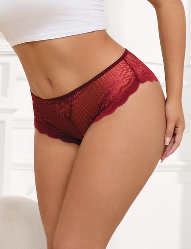 Sexy Bragas Espalda Abierta Ojo de Cerradura Negro Rojo Verde Corazón Talla 10 12 14 16 18 20 22 - Imagen 12 de 26