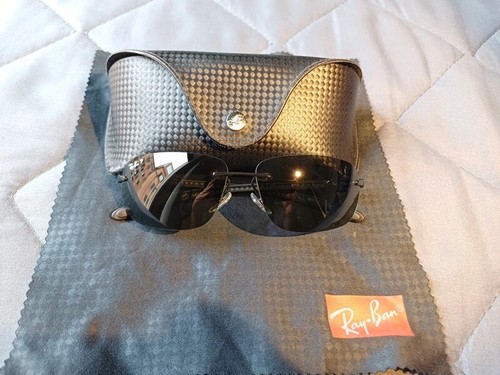 Ray-Ban 8303 002/9A Carbon fibre polarizzato nero - Foto 11 di 15