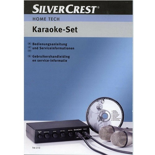 Karaoke Set Anlage Silvercrest TM210 zum Anschluss an DVD - Player und TV - Bild 2 von 2