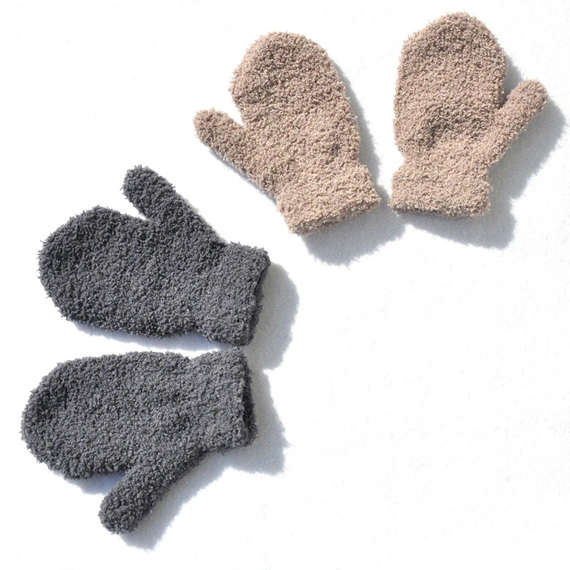 Kind Kinder Baby Mädchen Jungen Kleinkind Winter warme dicke Vollfinger Handschuhe Fäustlinge