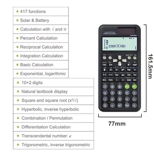 417 Functions Function Calculator Math Calculators  for Student and Teacher - Afbeelding 2 van 12