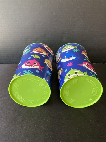 Baby Shark 22oz Baby Shark Plastic Reusable Party Cups Set Of 2 NEW - Picture 6 of 7