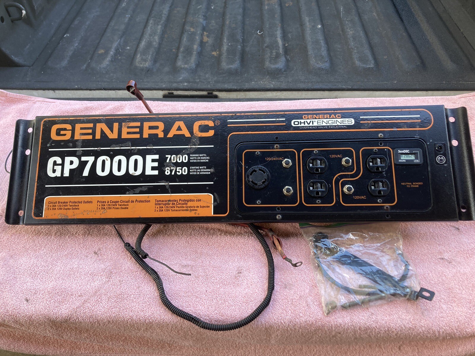 GP7000E GENERAC GENERATOR CONTROL PANEL 7000 WATT *PARTS ONLY* | eBay