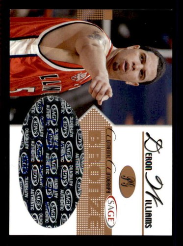 Deron Williams Rookie Card 2005 SAGE Autographs Bronze #A26 /200 - Picture 1 of 2