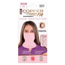Copper Fit Guardwell Face Protector Youth Mask Pink New