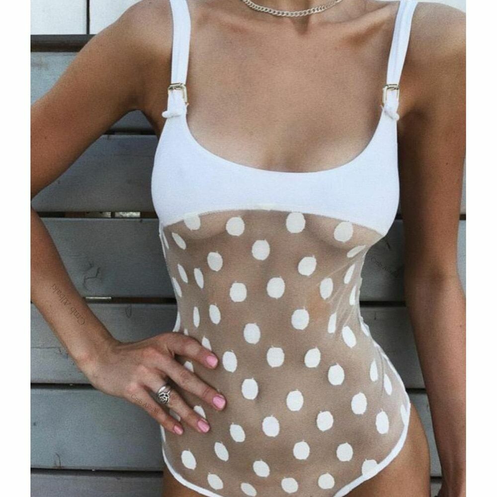 Mesh swimwear shop one piece