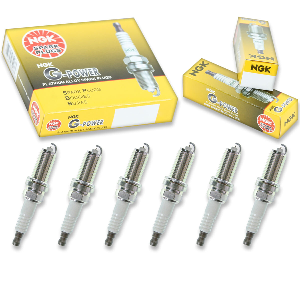 6 pcs NGK G-Power Spark Plugs for 2007-2013 Toyota FJ Cruiser 4.0L V6 4.0L - lb