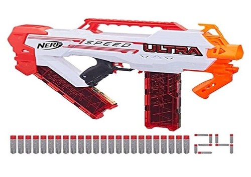 NERF 4929 Ultra Velocidad Bláster Totalmente Motorizado - 24 Dardos AccuStrike - ENTREGA GRATUITA - Imagen 9 de 13
