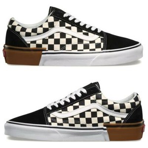 vans old skool gum block white skate shoes