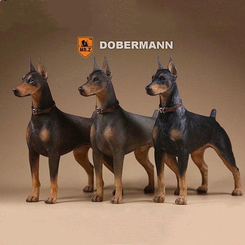 Mr.z 1/6 Dobermann Figure Police Dog Trinkets Model Toys Adult Kids Xmas Gift