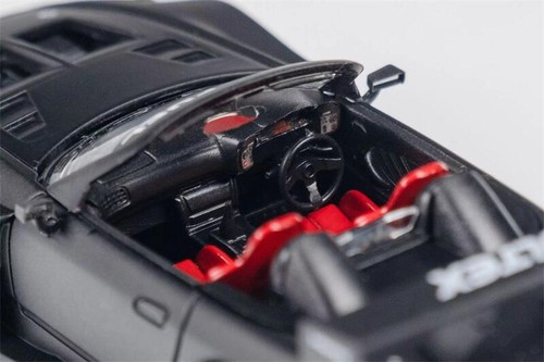 Micro Turbo 1:64 S2000 JS Race Car Matte black Diecast Model Car - Picture 8 of 9