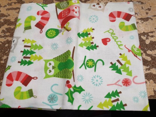 SÜSSE WEIHNACHTEN EULEN FAT QUARTERS - 100% BAUMWOLLE - Bild 3 von 6