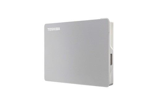 Toshiba 1TB Silver External Hard Drive USB C and USB A for PC Mac Tablet - Picture 6 of 7
