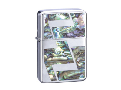 Gas Feuerzeug Lighter mit Perlmutt Deluxe Design plus mit Geschenkbox No 2119