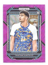 2023 Panini Prizim Draft Picks #38 Tristain Vukcevic Rookie Purple Wave -