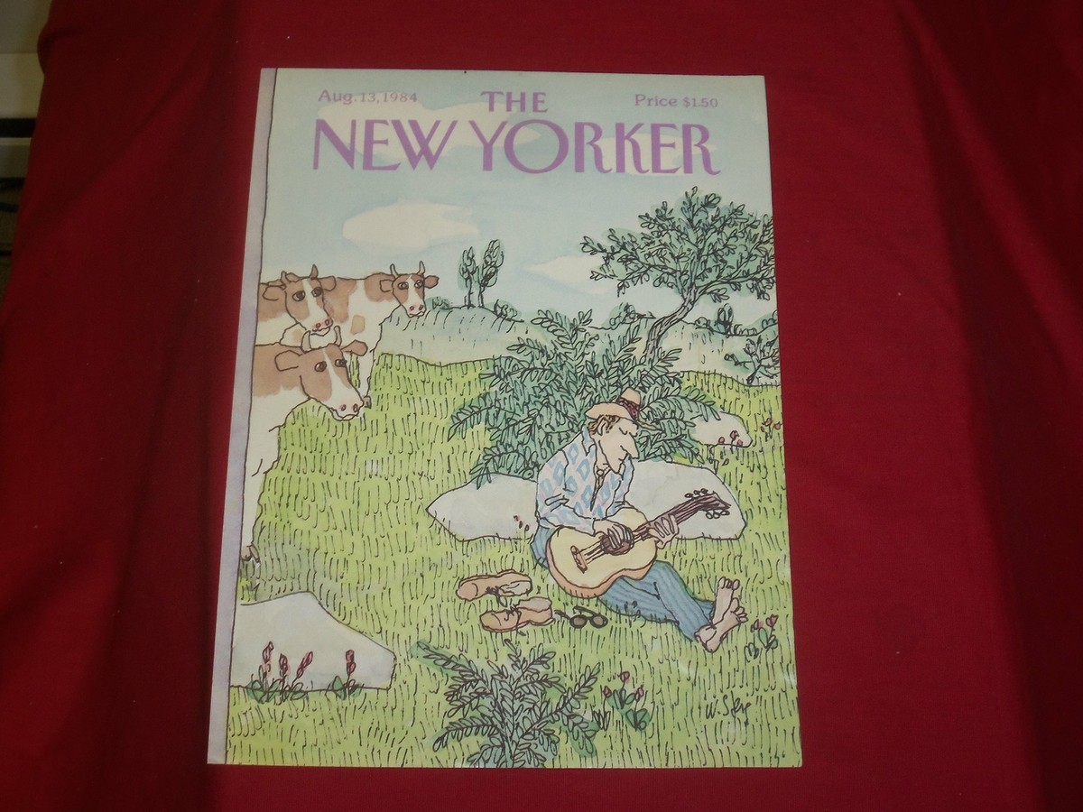 1984 AUGUST 13 NEW YORKER MAGAZINE FRONT COVER ONLY - GREAT