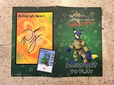 Neopets Mall Tour Passport To Play Brochure Pamphlet WITH SIGNATURE