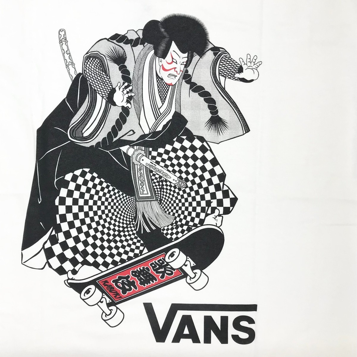 VANS and JAPAN CULTURE XL GOEMON KABUKI Short Sleeve T-Shirt